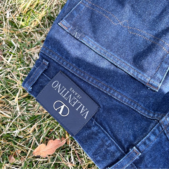 DARK WASH 100% COTTON DESIGNER DENIM JEANS VALENTINO